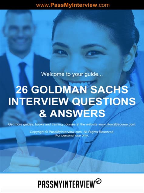 goldman sachs interview questions and answers