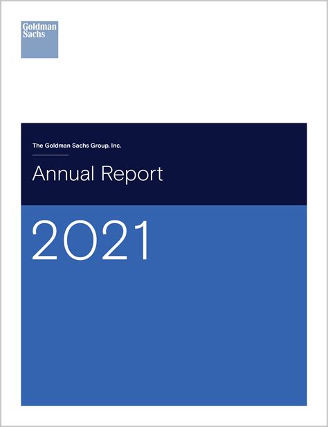 goldman sachs latest annual report