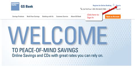 goldman sachs online savings login