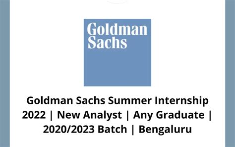 goldman sachs summer analyst internship india