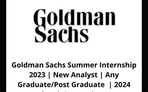 goldman sachs summer internship program