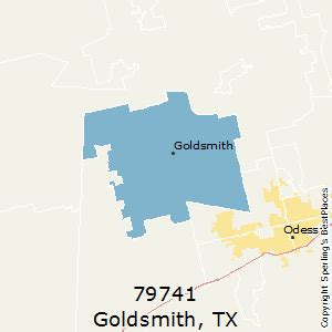 Goldsmith Tx Zip Code Map