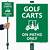 golf cart path signs