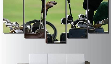 Remodelaholic | DIY Golf Club Art Display Project; 33 Shades of Green