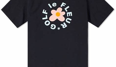 Golf Le Fleur Logo Essential Tee Black Converse X TShirt (Hawaiian Ocean Blue