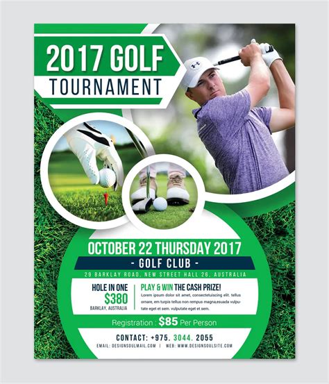 Golf Tournament Registration Flyer Template