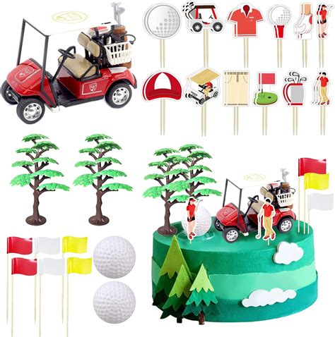 Golf Cake Topper Set