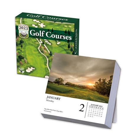 golf calendar 2024 page a day