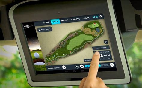 golf cart with screen