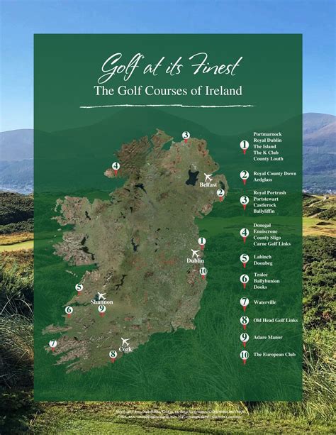 Golf Course Ireland Map