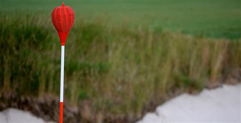 Golf Course With Basket Flags