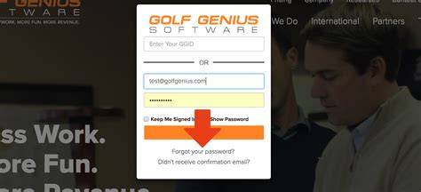 golf genius login help