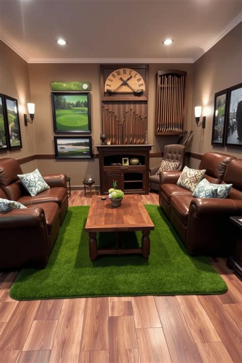 golf man cave decor