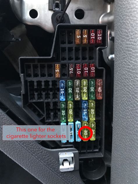 golf mk5 fuse box diagram uk