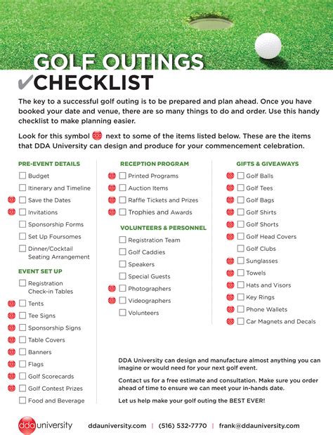 Golf Setup Checklist