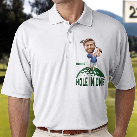 golf shirt with faces on it