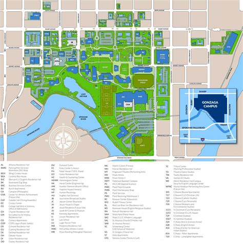 Gonzaga University Campus Map