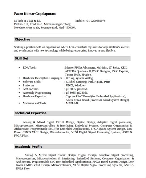 FREE 10+ Sample Objective For Resume Templates in MS Word