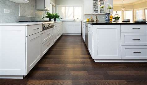 2019 New Ideas Flooring Design for White Kitchen Wood floor