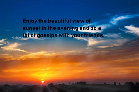 Good evening quotes sunset