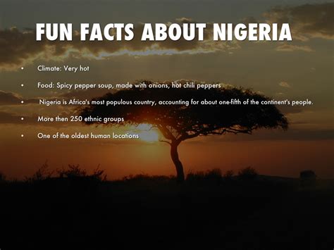 good facts about nigeria