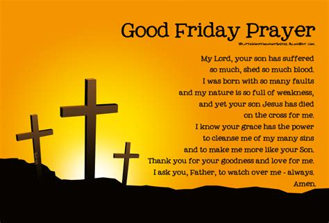 good friday prayers and reflections