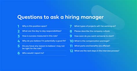 good interview questions to ask a hiring manager