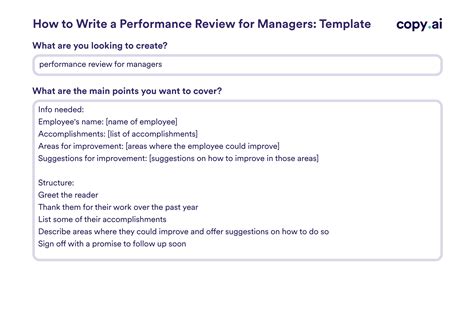 Good Manager Review Examples