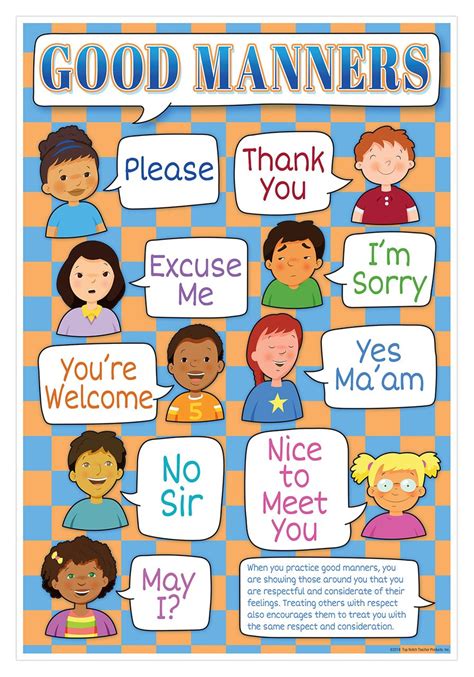 good manners examples for students