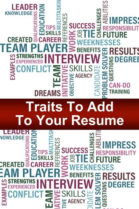 good qualities to put on resumes