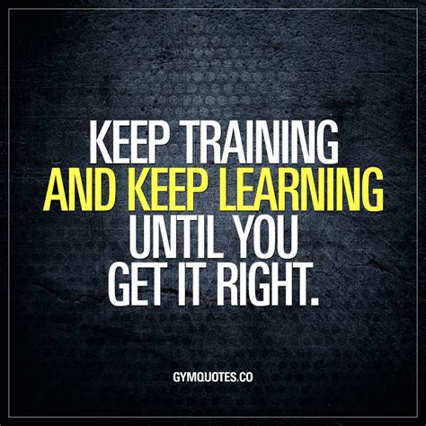 good quote about training