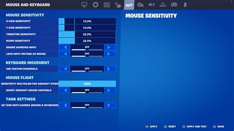 good sensitivity for fortnite