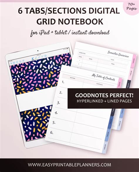 goodnotes 6 notebook with tabs