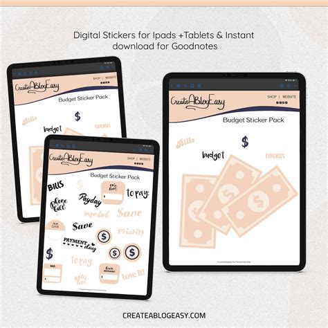 Goodnotes Budget Stickers