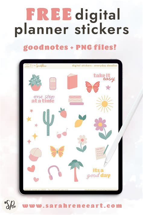 Goodnotes Date Stickers Free