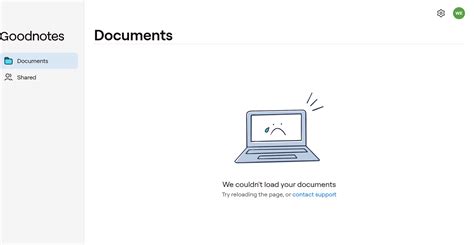 goodnotes notebook not loading