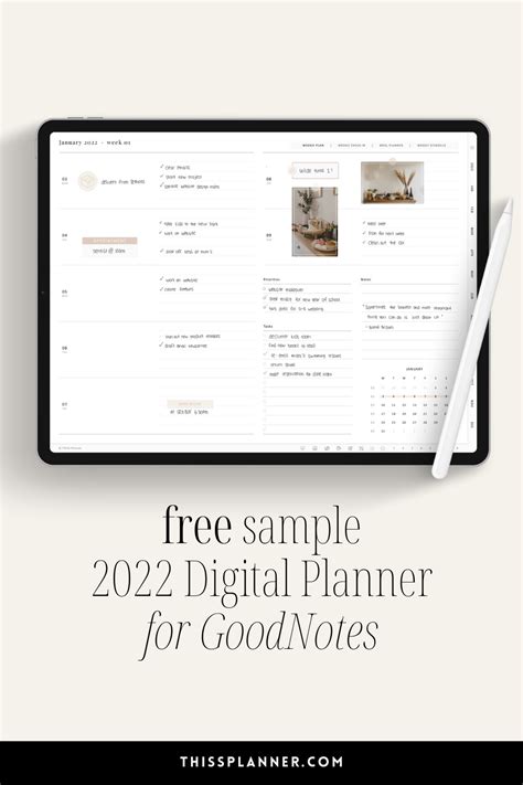 Goodnotes Planner Templates Free 2022