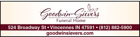 goodwin sievers funeral home services