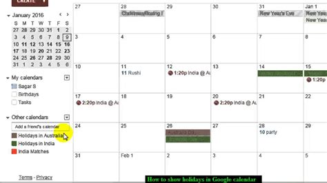 Google Calendar Settings Holidays In United States