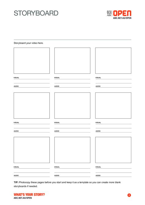 Storyboard Template for Filmmakers Free Download SetHero