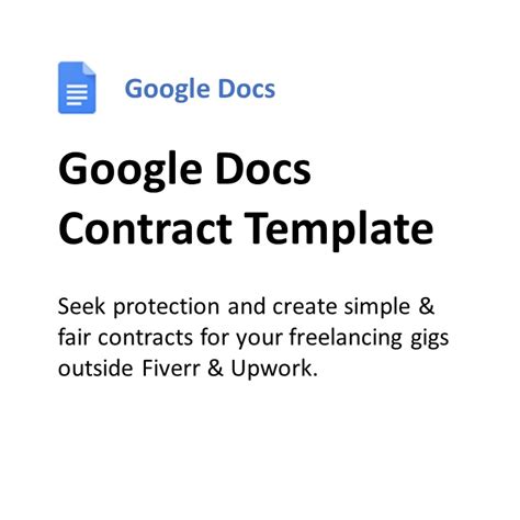Google Docs Contract Template: Simplify Your Document Creation Process