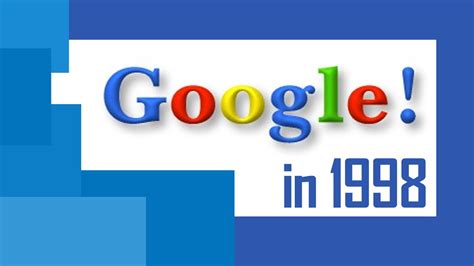 Google In 1998 Easter Egg: A Nostalgic Journey