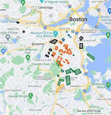 Google Map Boston Usa