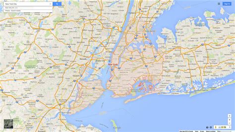 Google Map New York City Usa