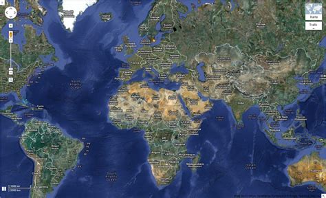Världskarta Google Maps Europa Karta