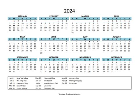 Google Sheets 2024 Calendar Template 2024