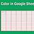 google sheets border color