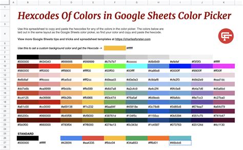 Google Products 1 Color Palette