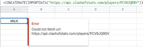 google sheets IMPORTHTML 'could not fetch URL' but used to be able to