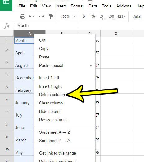 How to Delete a Column in Google Sheets Solve Your Tech
